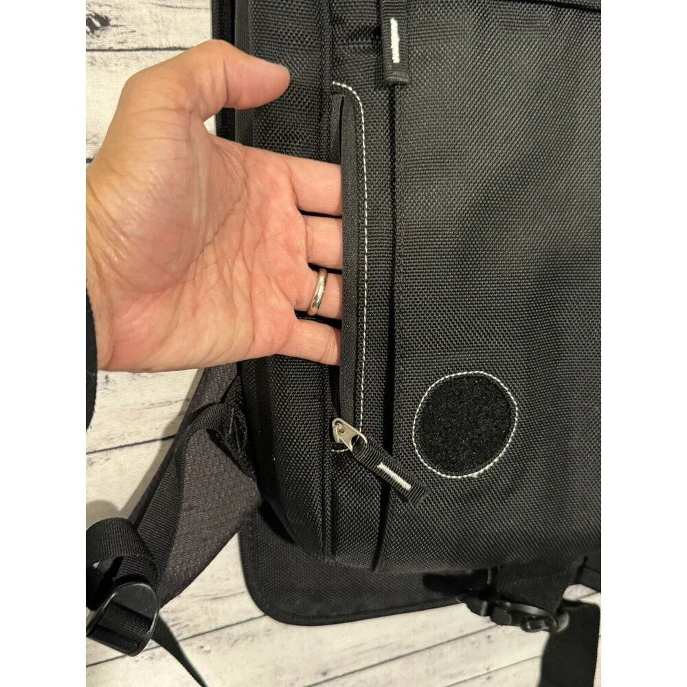 BRENTHAVEN Pro Style Slim Pack Laptop Backpack Black Water Resistant